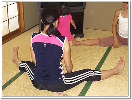 子連れでヨガ