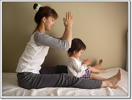 子連れでヨガ